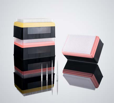 Brand E tip – 384-format tip boxes (photo)