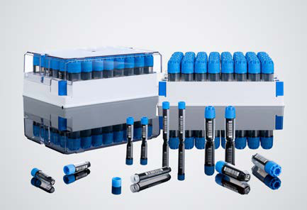 SBS cryogenic tubes in SBS racks