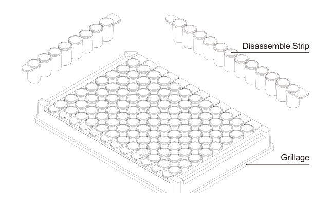 Detachable plate – disassemble strip / grillage