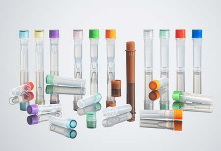 Screw tubes with multi-color caps (photo)